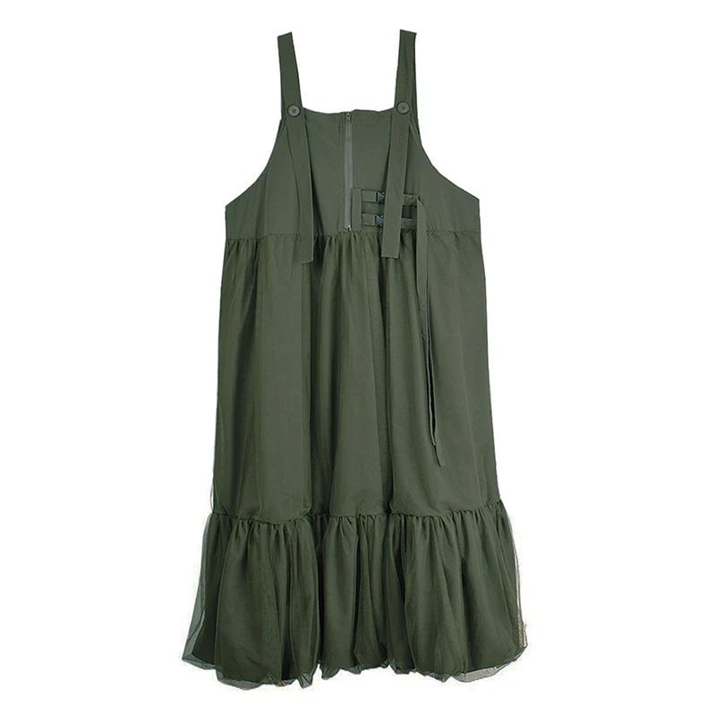 XITAO Patchwork Gauze Pleated Dress GYX1652 One Size зелений
XITAO Patchwork Gauze Pleated Dress GYX1652 One Size зелений