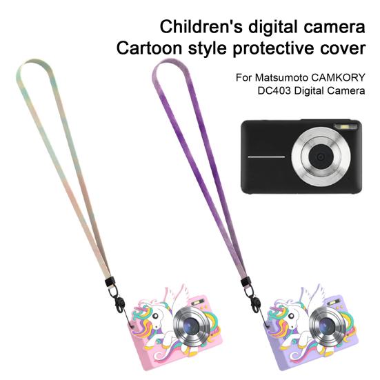 Digital Camera Silicone Case Protective Cover with Lanyard Shockproof Impact Resistant Camera Protector Cover for CAMKORY DC403 фіолетовий
Digital Camera Silicone Case Protective Cover with Lanyard Shockproof Impact Resistant Camera Protector Cover for CAMKORY DC403 фіолетовий