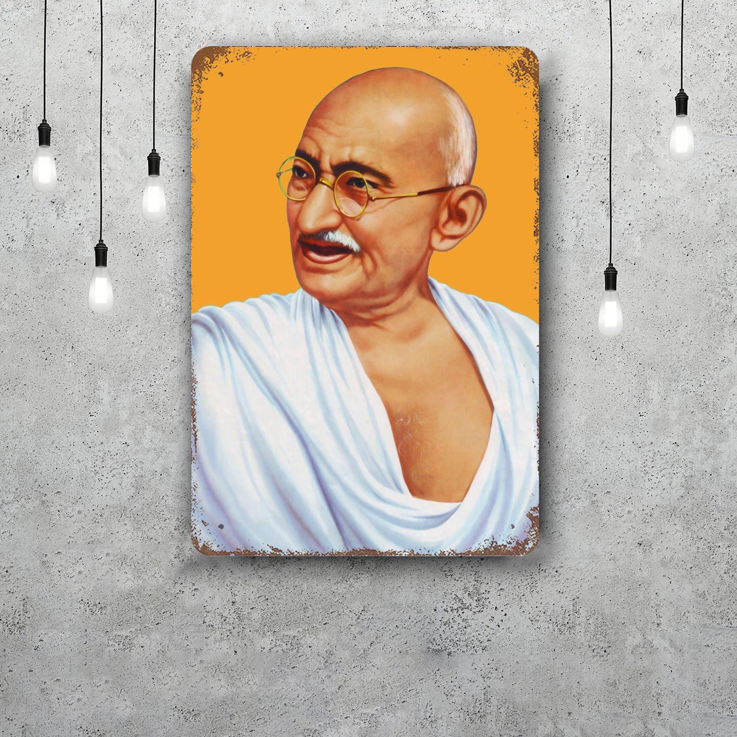 gandhi Movie TV show Anime Vintage Metal Tin Signs Posters Decor Retro Metal Plaque Wall Art Decor for Garage Bar 20x30cm(7.8x11.8inch)
gandhi Movie TV show Anime Vintage Metal Tin Signs Posters Decor Retro Metal Plaque Wall Art Decor for Garage Bar 20x30cm(7.8x11.8inch)
