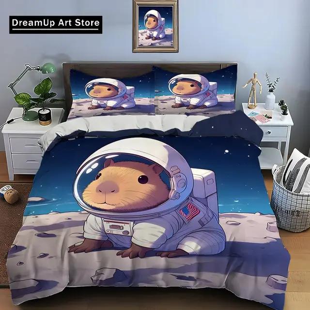 Cute Cartoon Capybara Print Bedding Set Animal Duvet Cover Set King Queen Double Twin Comforter Cover Set For Home Decor EU single(135x200cm)
Cute Cartoon Capybara Print Bedding Set Animal Duvet Cover Set King Queen Double Twin Comforter Cover Set For Home Decor EU single(135x200cm)