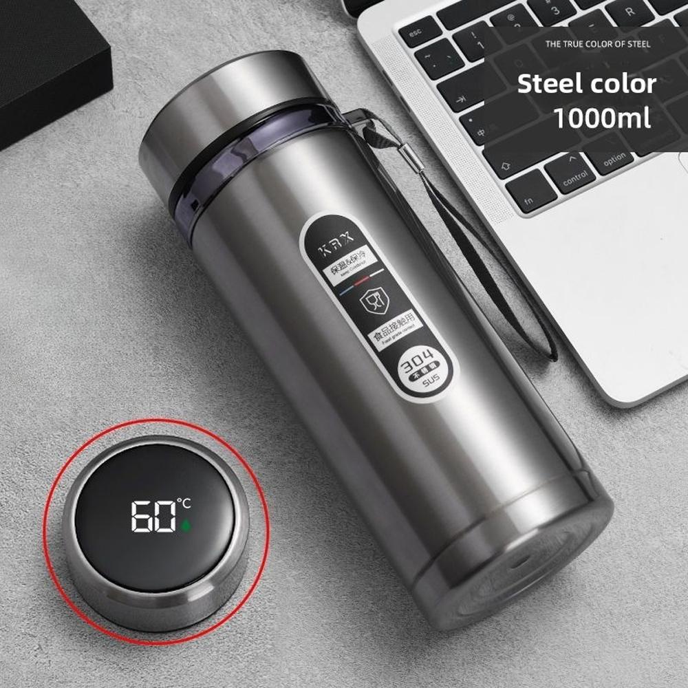 1000ml Metal ThermosCup Smart Display Temperature Leakproof Stainless Steel Thermos Cup Suitable for Home/office/outdoor Thermos 1000ML
1000ml Metal ThermosCup Smart Display Temperature Leakproof Stainless Steel Thermos Cup Suitable for Home/office/outdoor Thermos 1000ML