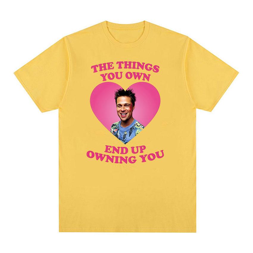 Tyler Durden The Things You Own End Up Owning You Graphic T-shirt Unisex s Summer O-Neck Fashion Clothing Oversized Cotton T-shirts 4XL
Tyler Durden The Things You Own End Up Owning You Graphic T-shirt Unisex s Summer O-Neck Fashion Clothing Oversized Cotton T-shirts 4XL