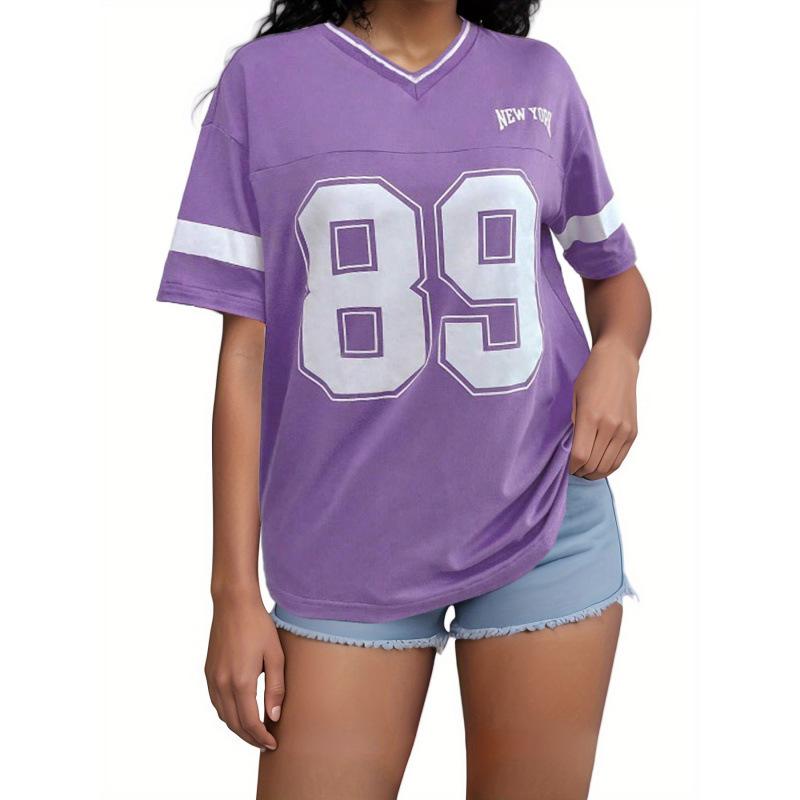 Women s Loose Fit Letter Print Casual T-Shirt 5XL
Women s Loose Fit Letter Print Casual T-Shirt 5XL