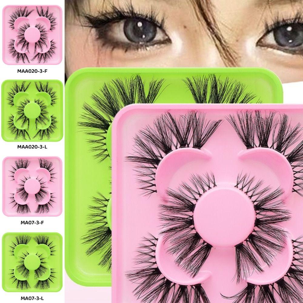 3Pair DIY 3D False Eyelashes With Jelly Glue Strips Lash Clusters Fake Lashes Makeup Supplies Type H
3Pair DIY 3D False Eyelashes With Jelly Glue Strips Lash Clusters Fake Lashes Makeup Supplies Type H