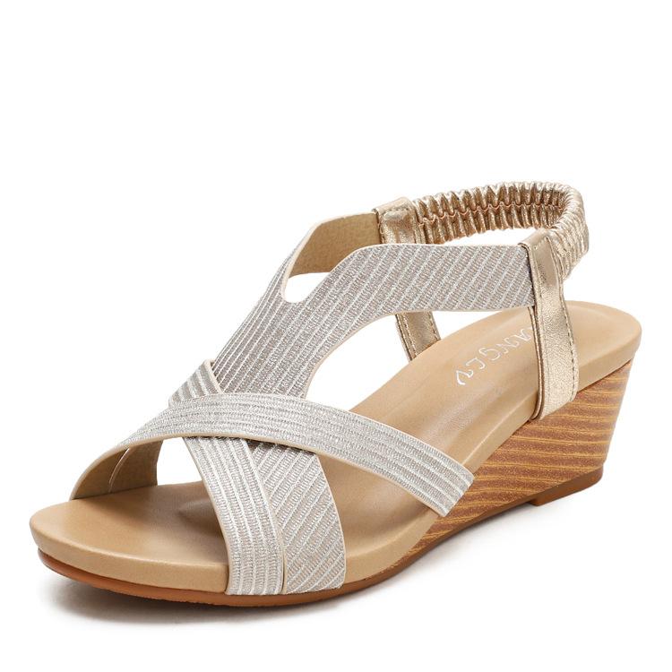 Bohemian style open-toed summer comfortable vacation sandals travel wedges Roman sandals women - 36
Bohemian style open-toed summer comfortable vacation sandals travel wedges Roman sandals women - 36