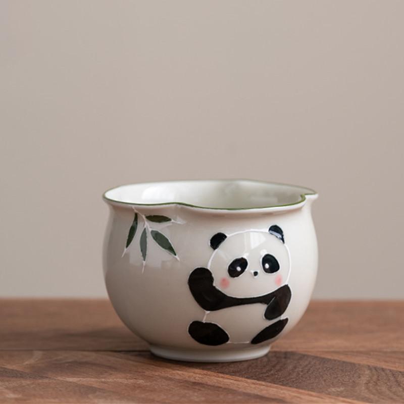 1 Pc Chinese Hand-painted Panda Porcelain Tea Cup Retro Handmad Ceramic Teacup Tea Bowl Travel Teaware Household Master Cup 90ml 6.8x5.1cm 90ml
1 Pc Chinese Hand-painted Panda Porcelain Tea Cup Retro Handmad Ceramic Teacup Tea Bowl Travel Teaware Household Master Cup 90ml 6.8x5.1cm 90ml