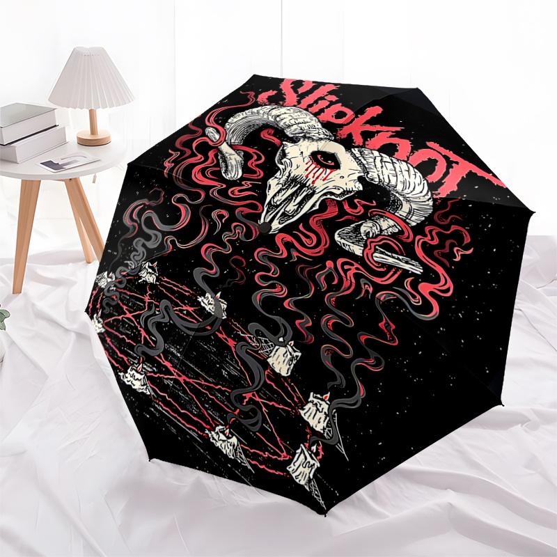 Slipknot Band Logo Automatic Opening Rain Umbrella - Portable 3-Fold Design with 8-Bone Iron Frame, Gift for Fans and Travelers0104338a
Slipknot Band Logo Automatic Opening Rain Umbrella - Portable 3-Fold Design with 8-Bone Iron Frame, Gift for Fans and Travelers0104338a