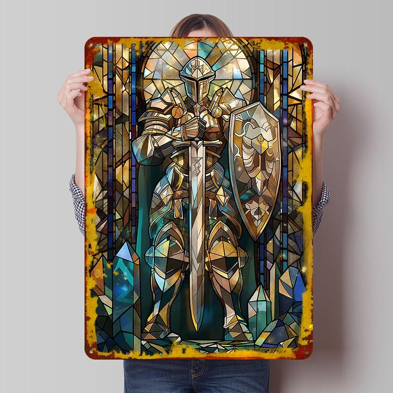 Stained Glass Sentinel Tin Plaque Poster Customized Wall Art Retro Vintage Metal Signs for Man Cave Living Room Decorations Home 7.9x11.8In(20x30cm)
Stained Glass Sentinel Tin Plaque Poster Customized Wall Art Retro Vintage Metal Signs for Man Cave Living Room Decorations Home 7.9x11.8In(20x30cm)