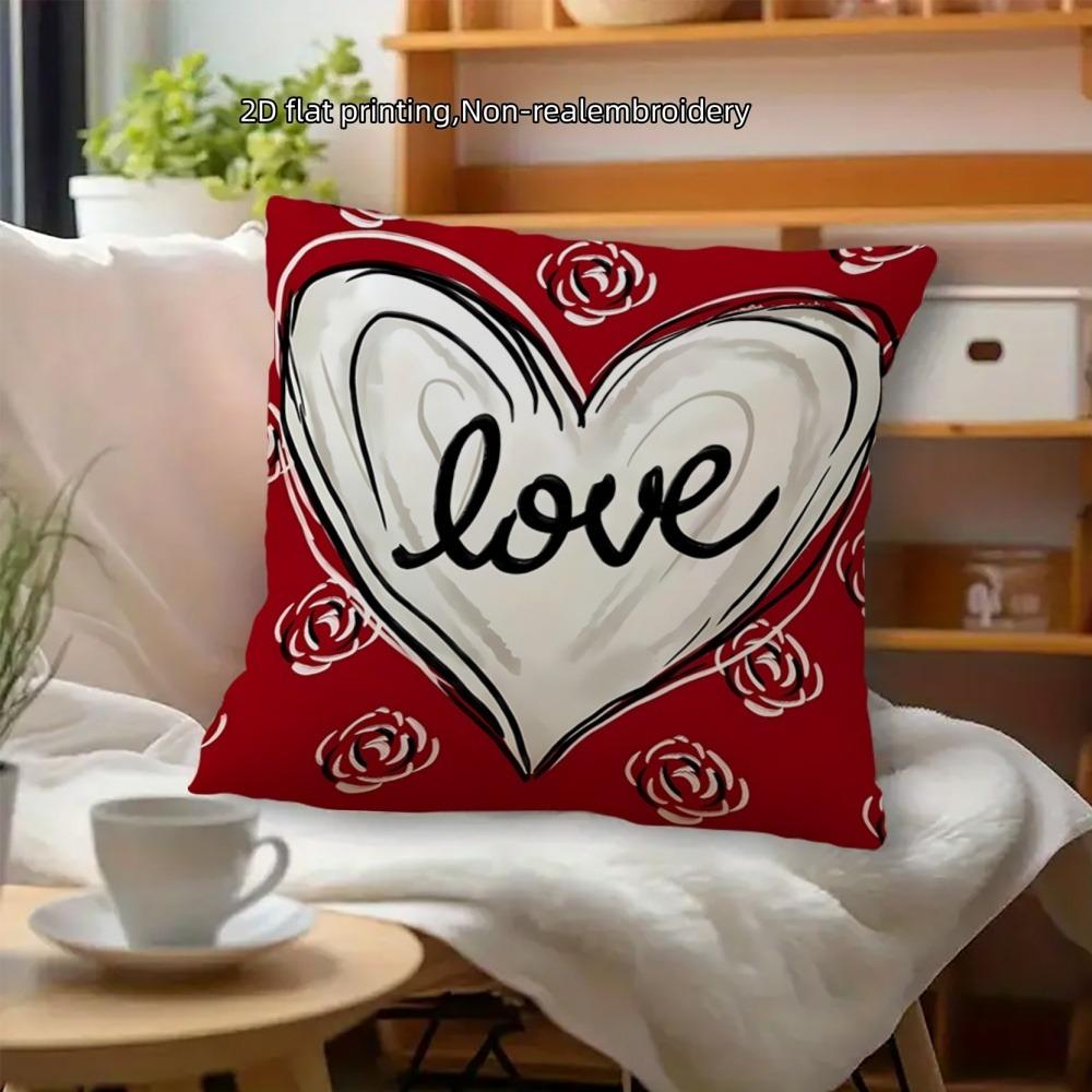 1 2D flat printing Valentine s Day themed pillow cover 40x40cm/16x16inch
1 2D flat printing Valentine s Day themed pillow cover 40x40cm/16x16inch
