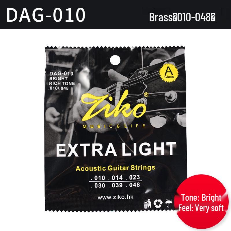 ZIKOliou Acoustic Folk Guitar String Set – 6 Wooden Strings
ZIKOliou Acoustic Folk Guitar String Set – 6 Wooden Strings