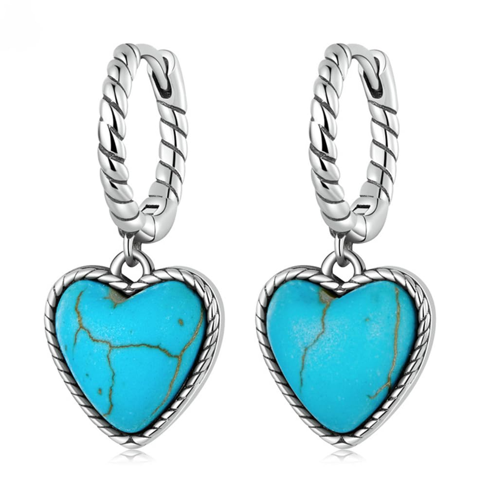 Rockyu Earrings for Silver Twist Turquoise Heart Hoop Heart Heart Turquoise For Both Pure Accessories Women, Swinging, Adult, Brand, 925, Ring,
Rockyu Earrings for Silver Twist Turquoise Heart Hoop Heart Heart Turquoise For Both Pure Accessories Women, Swinging, Adult, Brand, 925, Ring,