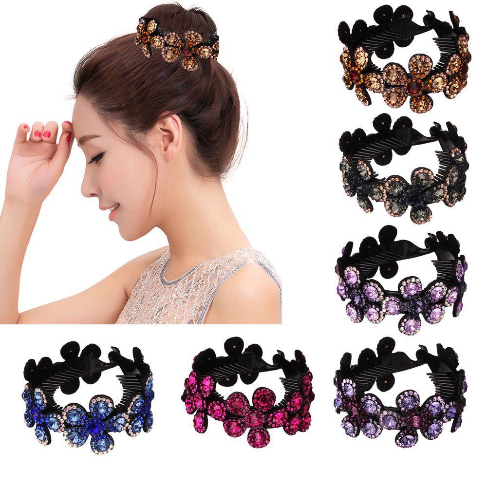 Rhinestone Hair Accessories Ponytail Holder Crystal Hair Claw Bun Hairpin Headwear HairClips Color 2
Rhinestone Hair Accessories Ponytail Holder Crystal Hair Claw Bun Hairpin Headwear HairClips Color 2