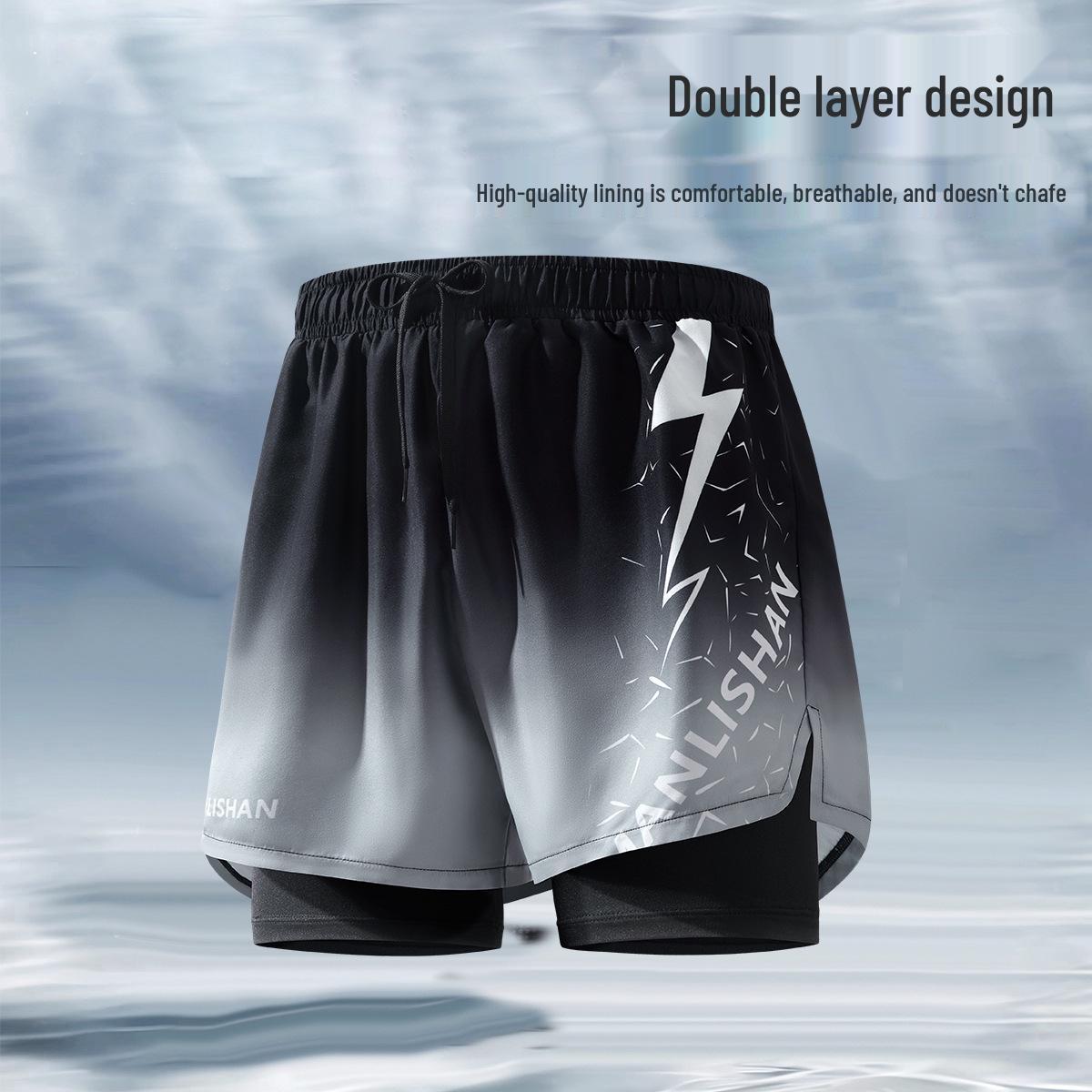 Double-Layer Quick-Dry Men s Swim Trunks - High-End Breathable Five-Point Boxer for Swimming and Beach. XL (100-125 lbs)
Double-Layer Quick-Dry Men s Swim Trunks - High-End Breathable Five-Point Boxer for Swimming and Beach. XL (100-125 lbs)