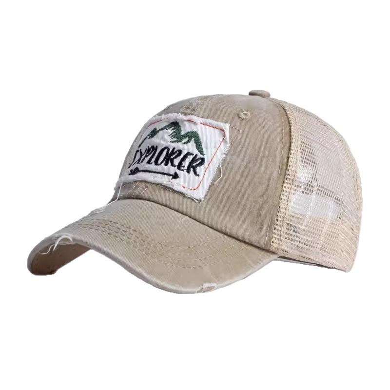 Cross border mountain peak sticker, broken hole baseball cap,curved eave sunshade and sun protection cap,breathable mesh top cap Adjustable хакі
Cross border mountain peak sticker, broken hole baseball cap,curved eave sunshade and sun protection cap,breathable mesh top cap Adjustable хакі