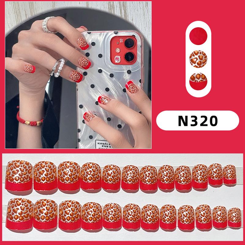 Orange-Red Leopard Print Wearable False Nails - Sweet & Spicy Style
Orange-Red Leopard Print Wearable False Nails - Sweet & Spicy Style
