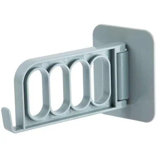 Аксессуары для ванной комнаты, держатели и стеллажи, вешалка для хранения, складная вешалка с четырьмя отверстиями, органайзер de cocina серый