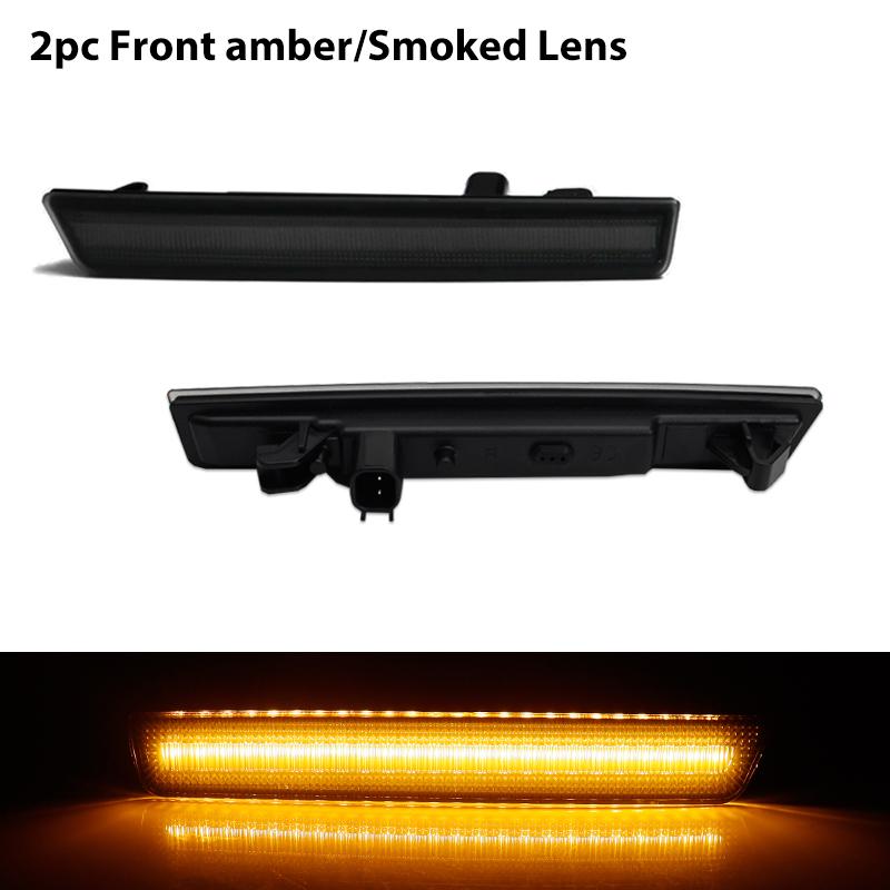 For Dodge Challenger 2015-2022 Clear & Smoked Lens LED Side Marker Lamp Amber Front Red Rear Side Fender Reflector Lights
For Dodge Challenger 2015-2022 Clear & Smoked Lens LED Side Marker Lamp Amber Front Red Rear Side Fender Reflector Lights