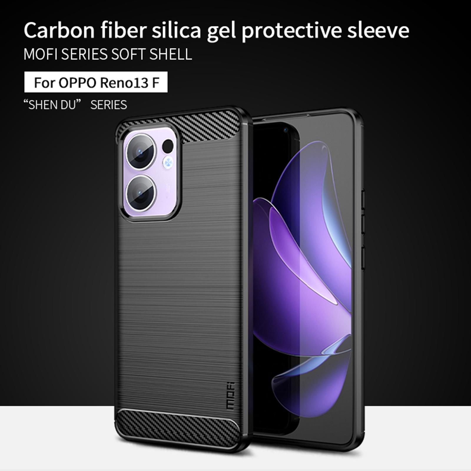 For Oppo Reno13 F 4G/Oppo Reno13 F 5G Back Cover MOFI Brushed Texture Carbon Fiber Soft TPU Case Black
For Oppo Reno13 F 4G/Oppo Reno13 F 5G Back Cover MOFI Brushed Texture Carbon Fiber Soft TPU Case Black