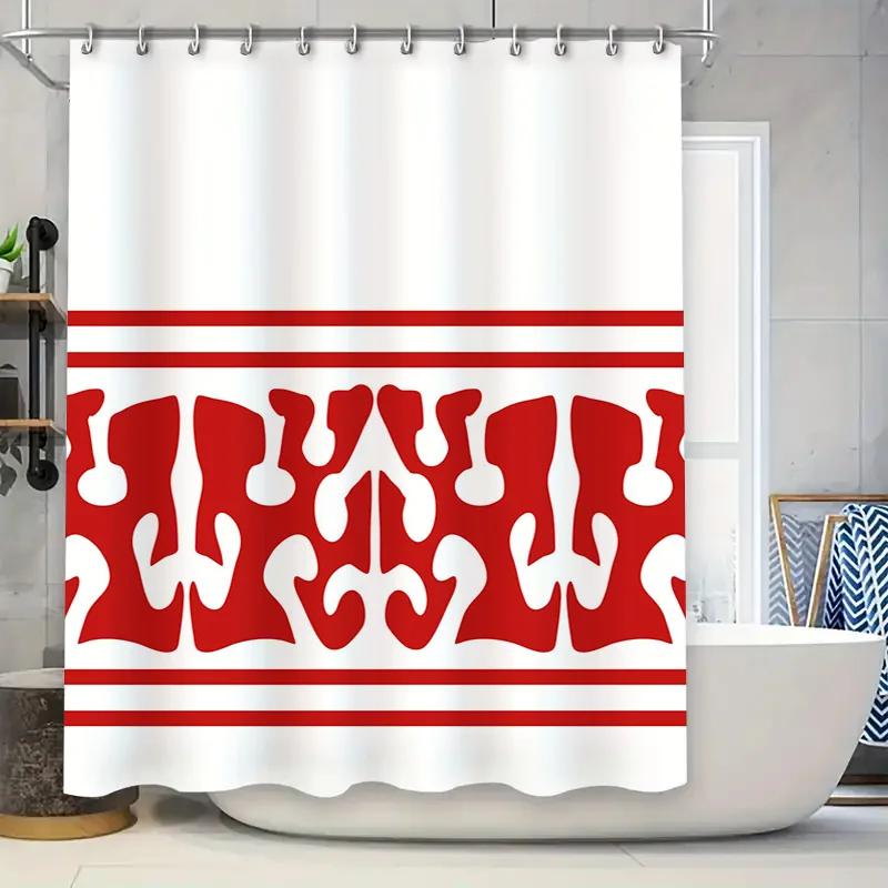 Modern Red White Shower Curtain Decorative Waterproof Bathroom Shower Door Panel Home Decoration (180X275Cm) Available On Aliexp W60H190(CM)-1 Pcs
Modern Red White Shower Curtain Decorative Waterproof Bathroom Shower Door Panel Home Decoration (180X275Cm) Available On Aliexp W60H190(CM)-1 Pcs