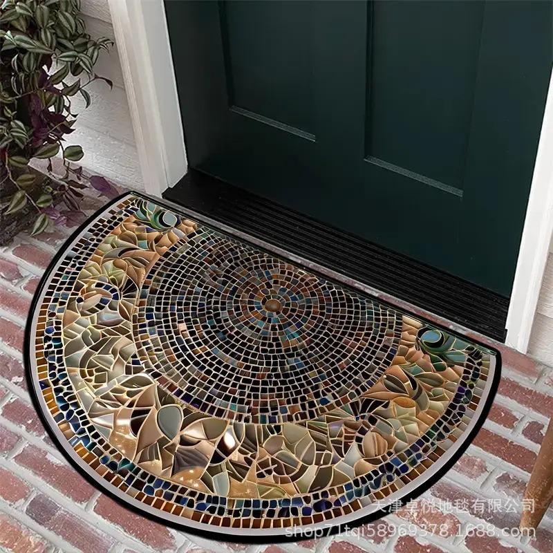 Полукруглый ретро коврик для входной двери, пылезащитный и противоскользящий ковер для прихожей 80 * 120cm
Полукруглый ретро коврик для входной двери, пылезащитный и противоскользящий ковер для прихожей 80 * 120cm