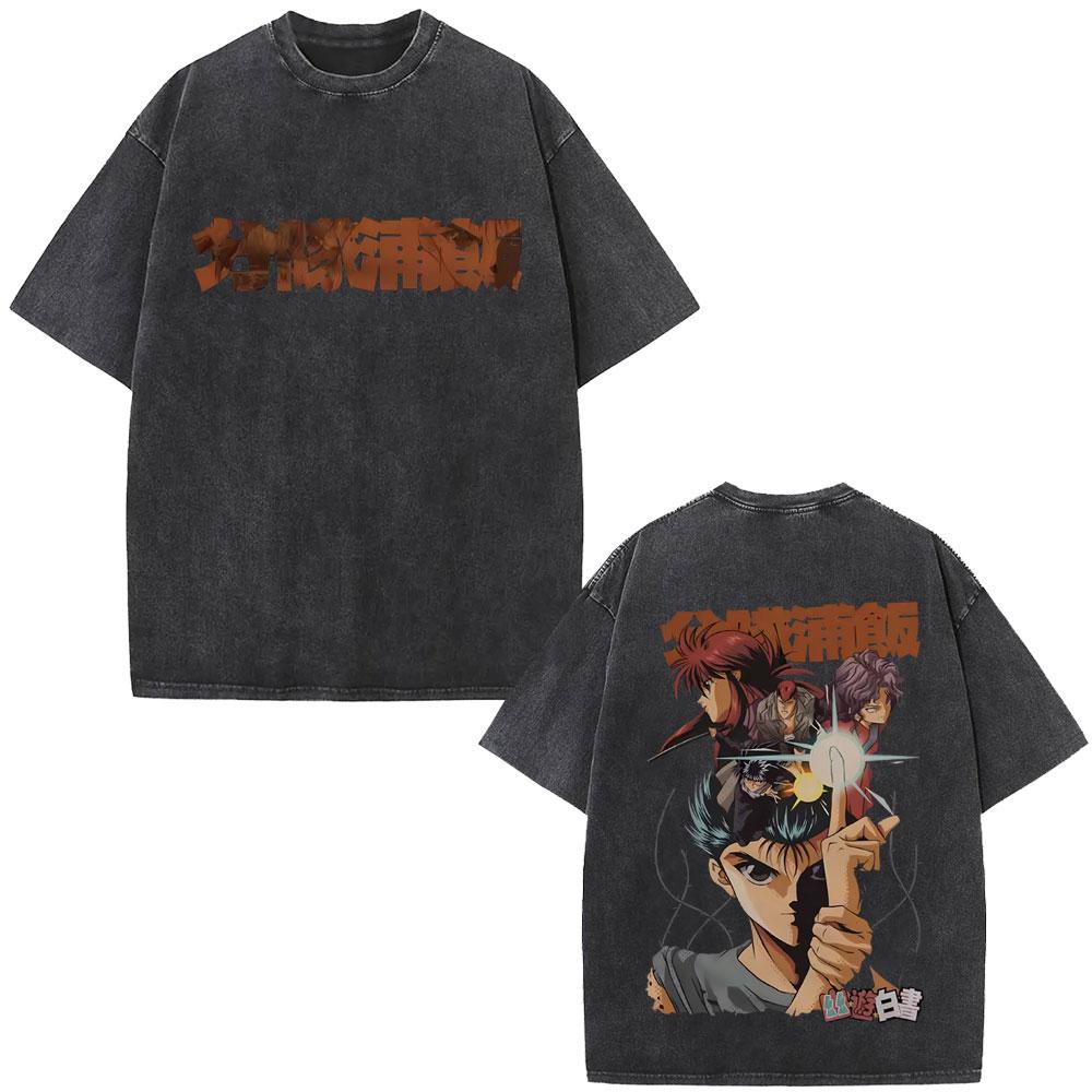 Anime YuYu Hakusho Urameshi Yuusuke Vintage Washed T Shirt Mens Women Cartoon Manga Oversized Tshirts Male Retro Streetwear S
Anime YuYu Hakusho Urameshi Yuusuke Vintage Washed T Shirt Mens Women Cartoon Manga Oversized Tshirts Male Retro Streetwear S