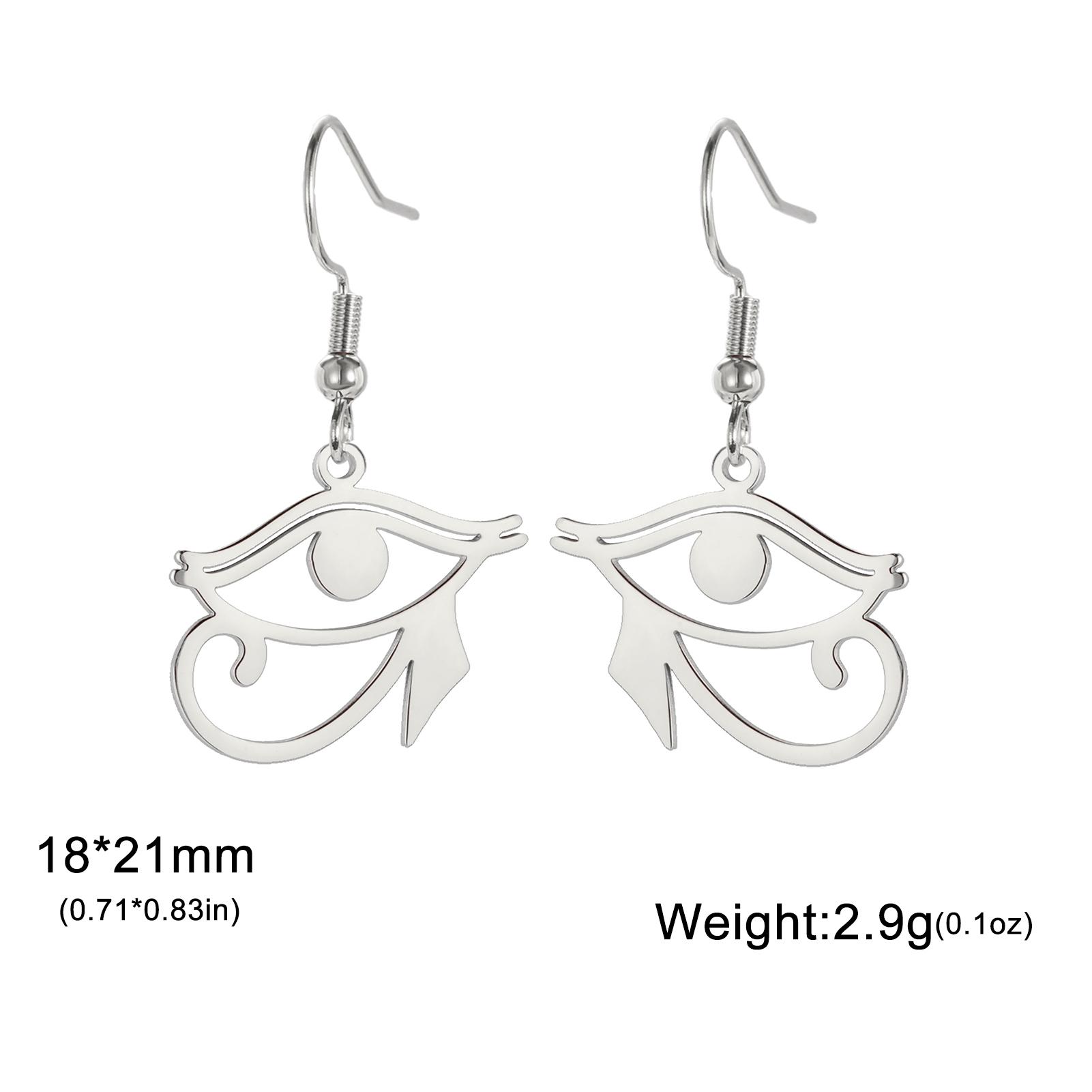LIKGREAT Egyptian Eye of Horus Ankh Cross Drop Dangle Earrings for Women Stainless Steel Celtics Knot Eye of Ra Amulet Jewelry
LIKGREAT Egyptian Eye of Horus Ankh Cross Drop Dangle Earrings for Women Stainless Steel Celtics Knot Eye of Ra Amulet Jewelry