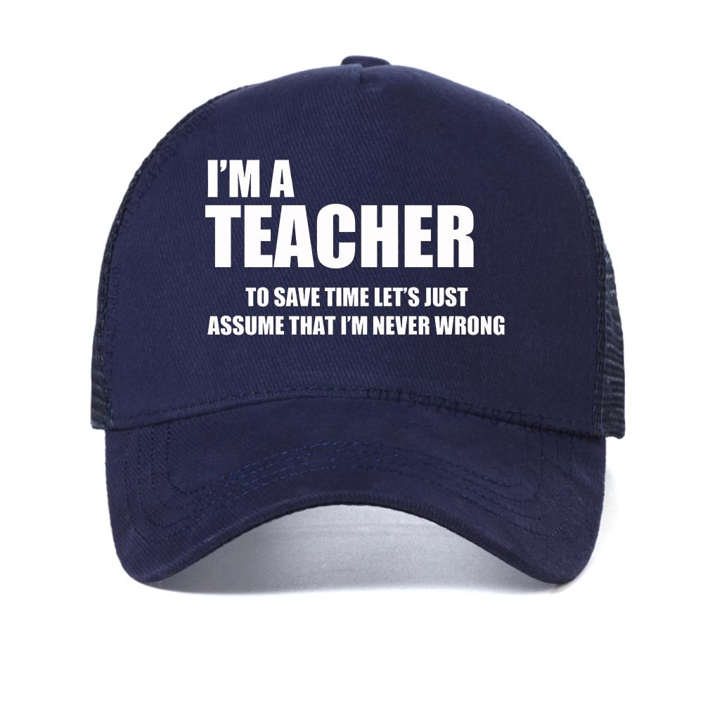 Fashion Harajuku I m A Teacher To Save Time Print baseball caps Casual Women mesh Snapback hats adjustable mesh trucker hat Adjustable темно-синього кольору
Fashion Harajuku I m A Teacher To Save Time Print baseball caps Casual Women mesh Snapback hats adjustable mesh trucker hat Adjustable темно-синього кольору