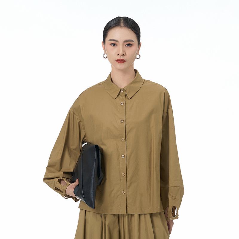 2026 Spring Women s Loose Slimming Pure Cotton Long Sleeve Shirt - Japanese Korean Casual Plus Size. One Size хакі
2026 Spring Women s Loose Slimming Pure Cotton Long Sleeve Shirt - Japanese Korean Casual Plus Size. One Size хакі
