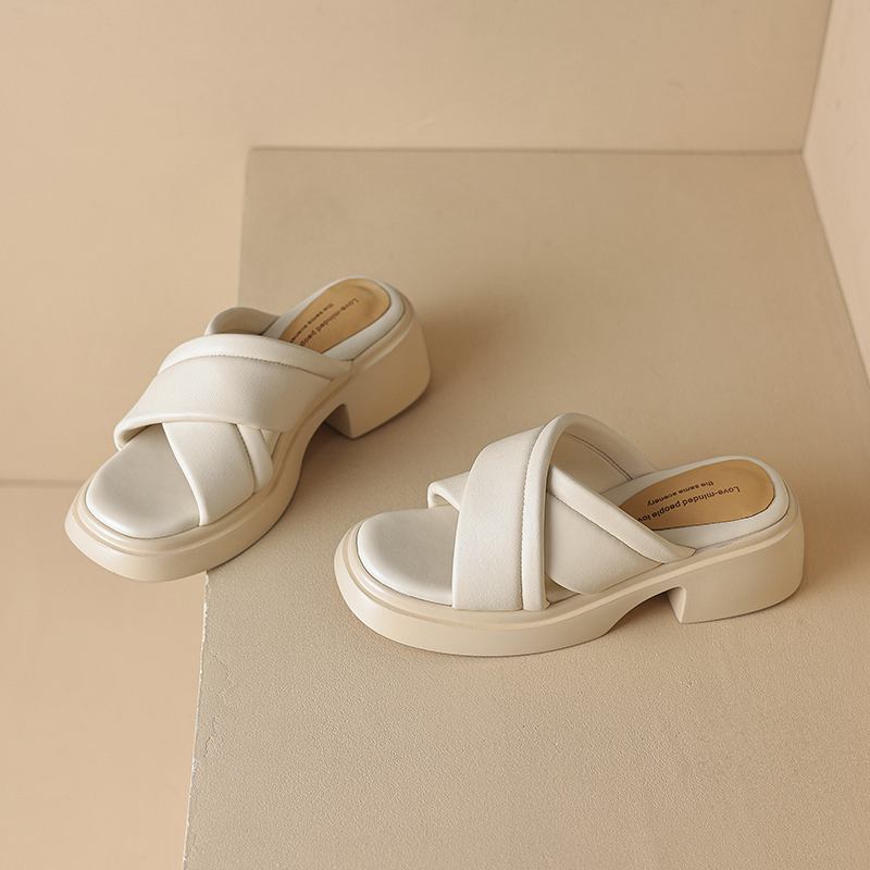 Krazing Pot Туфли-сабо из овчины с открытым носком, летняя обувь на толстом среднем каблуке, водонепроницаемые женские сандалии на платформе европейского дизайна 40 слоновая кость
Krazing Pot Туфли-сабо из овчины с открытым носком, летняя обувь на толстом среднем каблуке, водонепроницаемые женские сандалии на платформе европейского дизайна 40 слоновая кость