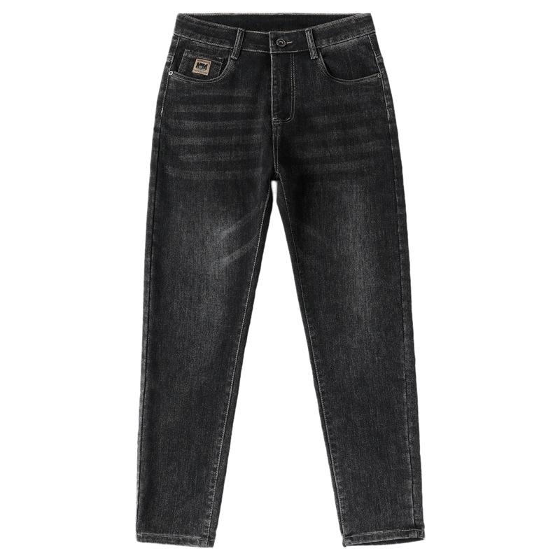 Тренд корейского денима для мужчин весна/лето: Повседневные эластичные зауженные прямые джинсы 38 чёрный
Тренд корейского денима для мужчин весна/лето: Повседневные эластичные зауженные прямые джинсы 38 чёрный