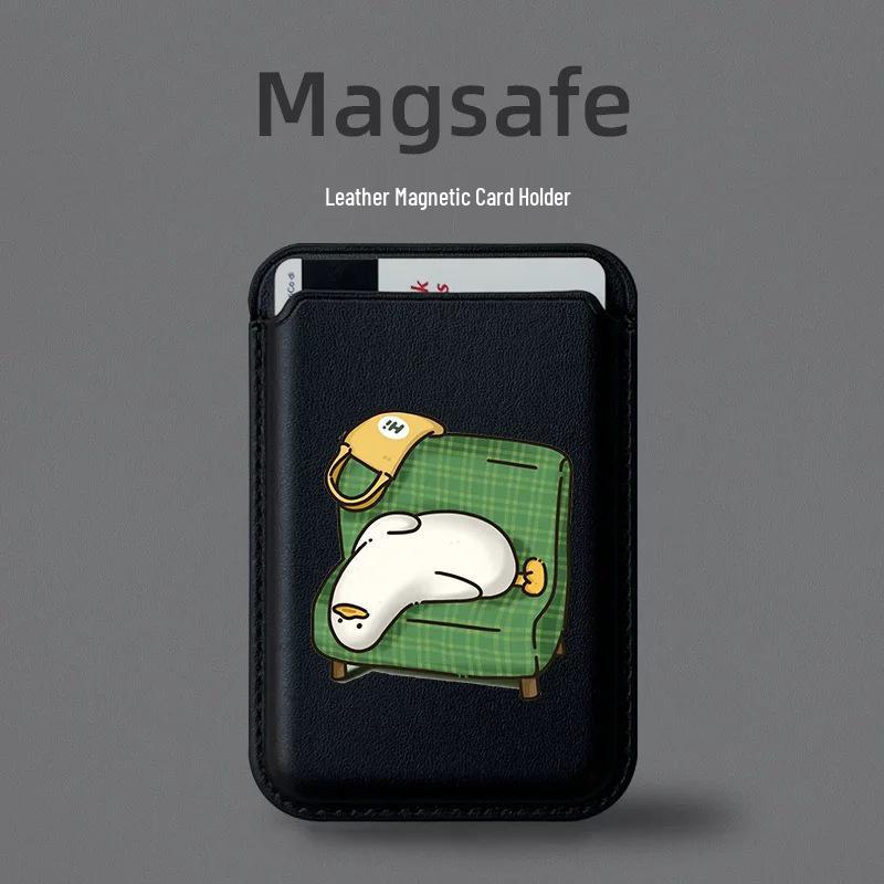 Leather Magnetic Card Holder for Apple MAGsafe Phone Case Single Card Holder
Leather Magnetic Card Holder for Apple MAGsafe Phone Case Single Card Holder