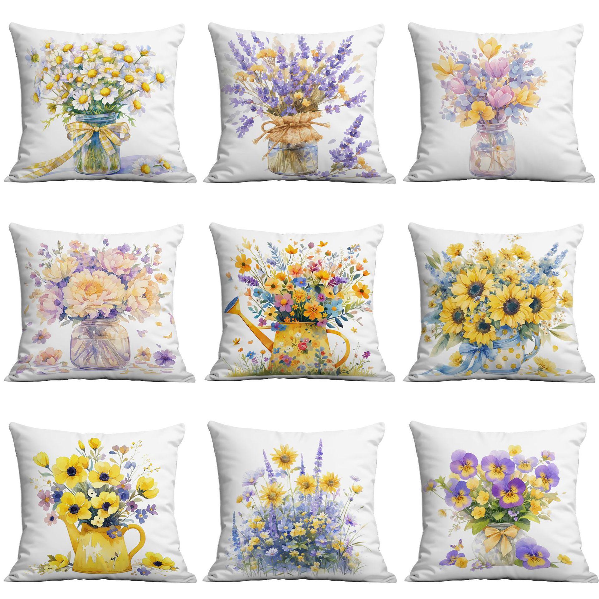 Spring and Summer Flowers Daisy Sunflower Printed Pillowcase Home Living Room Sofa Bedroom Cushion Cover 45 * 45Cm
Spring and Summer Flowers Daisy Sunflower Printed Pillowcase Home Living Room Sofa Bedroom Cushion Cover 45 * 45Cm