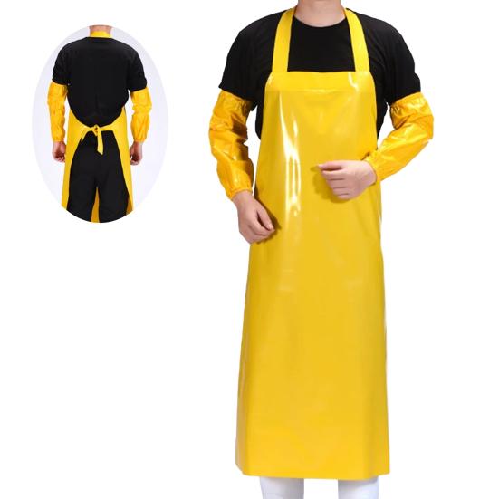 Waterproof Oil-Proof TPU Bib Apron with Sleeves Oil Resistant Chef Apron Food-Grade Plastic Apron for Seafood Processing Kitchen Food Factory A жовтий
Waterproof Oil-Proof TPU Bib Apron with Sleeves Oil Resistant Chef Apron Food-Grade Plastic Apron for Seafood Processing Kitchen Food Factory A жовтий