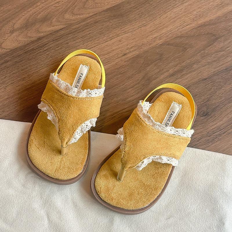 New Summer Girls Thong Sandals, Breathable Beach Shoes for Baby Girls, Fashion Soft Sole Lace Sandals 34 жовтий
New Summer Girls Thong Sandals, Breathable Beach Shoes for Baby Girls, Fashion Soft Sole Lace Sandals 34 жовтий