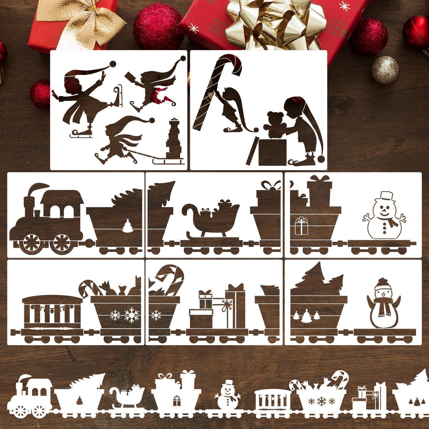 Large Christmas Winter Forest Window Stencils for Painting Houses & Villages
Large Christmas Winter Forest Window Stencils for Painting Houses & Villages