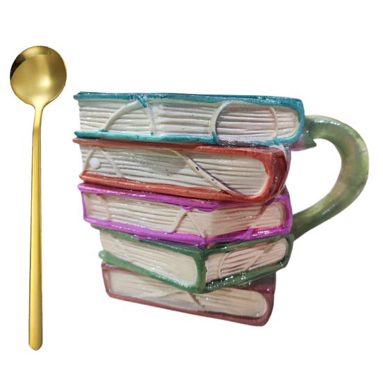 3D-книга в форме кружки для кофе с ложкой, расписанная вручную книга, кружка в стиле ретро-романа, кружка для горячего и холодного пива, подарки для любителей книг, офис A
3D-книга в форме кружки для кофе с ложкой, расписанная вручную книга, кружка в стиле ретро-романа, кружка для горячего и холодного пива, подарки для любителей книг, офис A