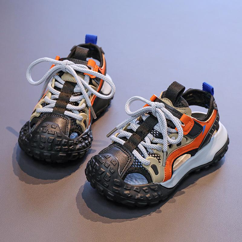 Children s Hollowed-Out Sports Sandals2026Summer new anti-collision stylish color-blocking casual shoes for boys and girls 26Inner Length15.9cm чёрный
Children s Hollowed-Out Sports Sandals2026Summer new anti-collision stylish color-blocking casual shoes for boys and girls 26Inner Length15.9cm чёрный