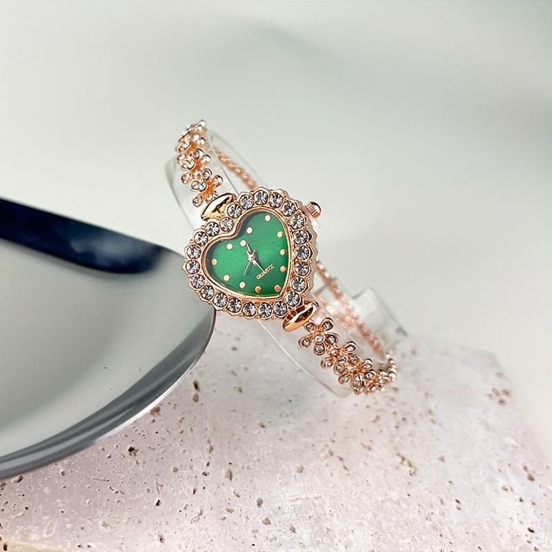 Стильные милые женские часы с кварцевым механизмом, сердечком и сверкающими стразами - Шикарные, регулируемые и точные
Стильные милые женские часы с кварцевым механизмом, сердечком и сверкающими стразами - Шикарные, регулируемые и точные