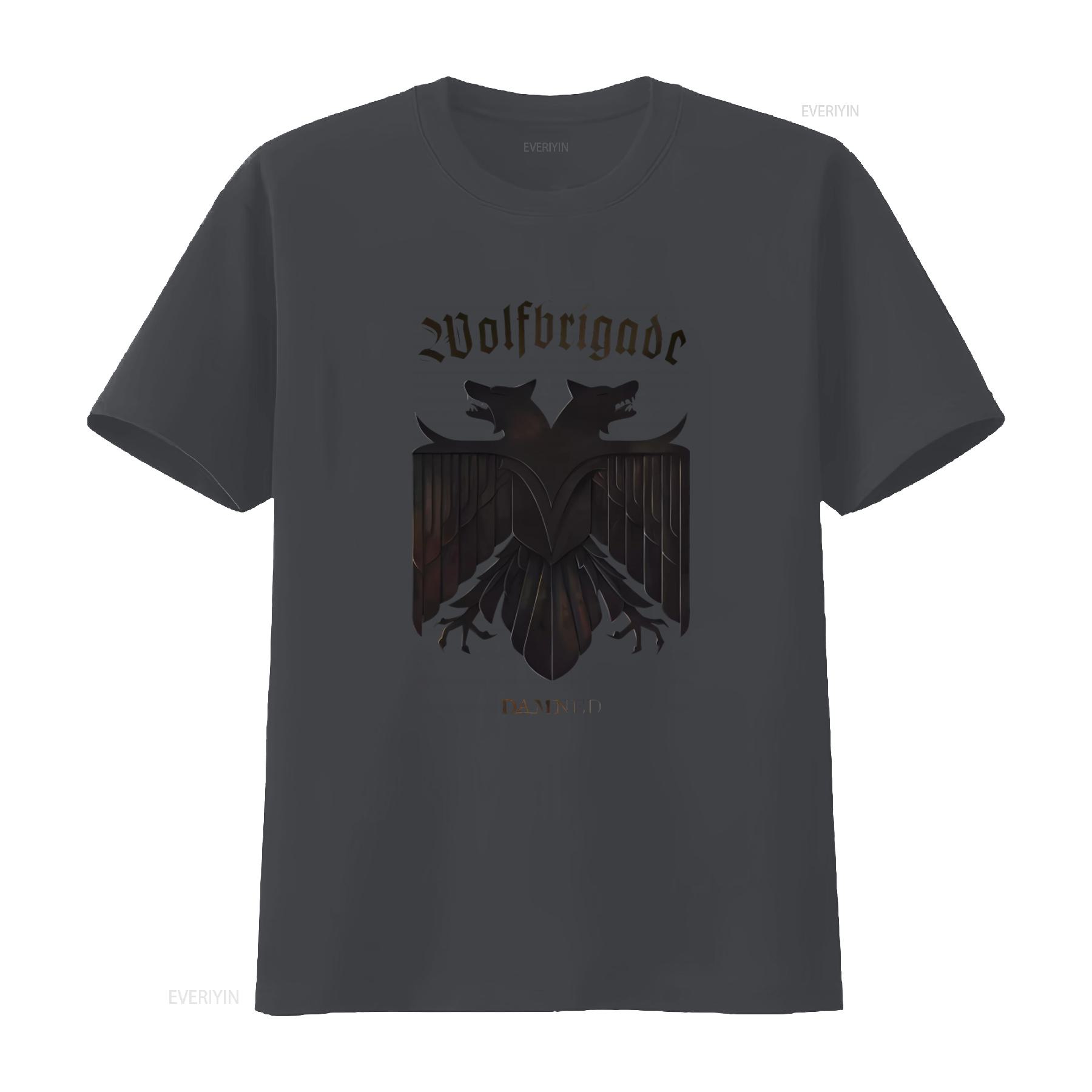 Mens Wolfbrigade Damned T Shirt Slim Fit XX Large Black Gothic Wolf Eagle Design vintage Washed fashion Stretched homme 4XL
Mens Wolfbrigade Damned T Shirt Slim Fit XX Large Black Gothic Wolf Eagle Design vintage Washed fashion Stretched homme 4XL