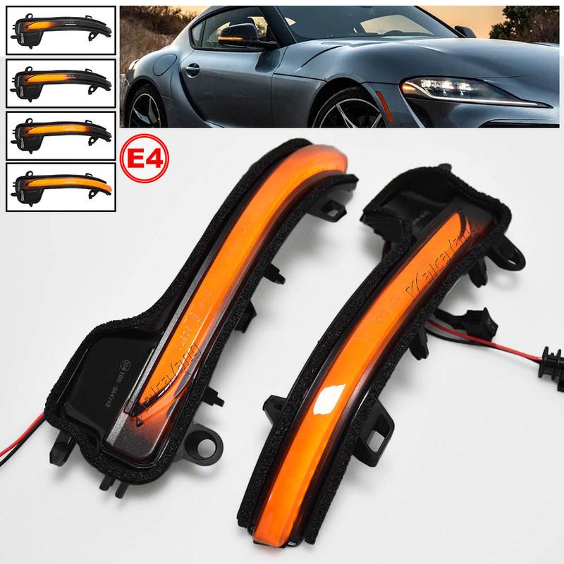 2X Smoked Dynamic LED Blinker Indicator Mirror Turn Light Signal Repeater For Toyota GR Supra A90 MK5 + Car Styling
2X Smoked Dynamic LED Blinker Indicator Mirror Turn Light Signal Repeater For Toyota GR Supra A90 MK5 + Car Styling