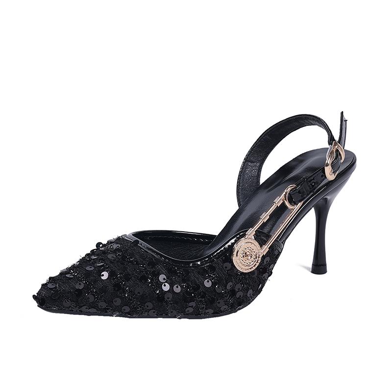 Summer New French Beautiful High Heels Women s Stiletto Pointed Toe Versatile Fashion Baotou High Heel Sandals 35 чёрный
Summer New French Beautiful High Heels Women s Stiletto Pointed Toe Versatile Fashion Baotou High Heel Sandals 35 чёрный