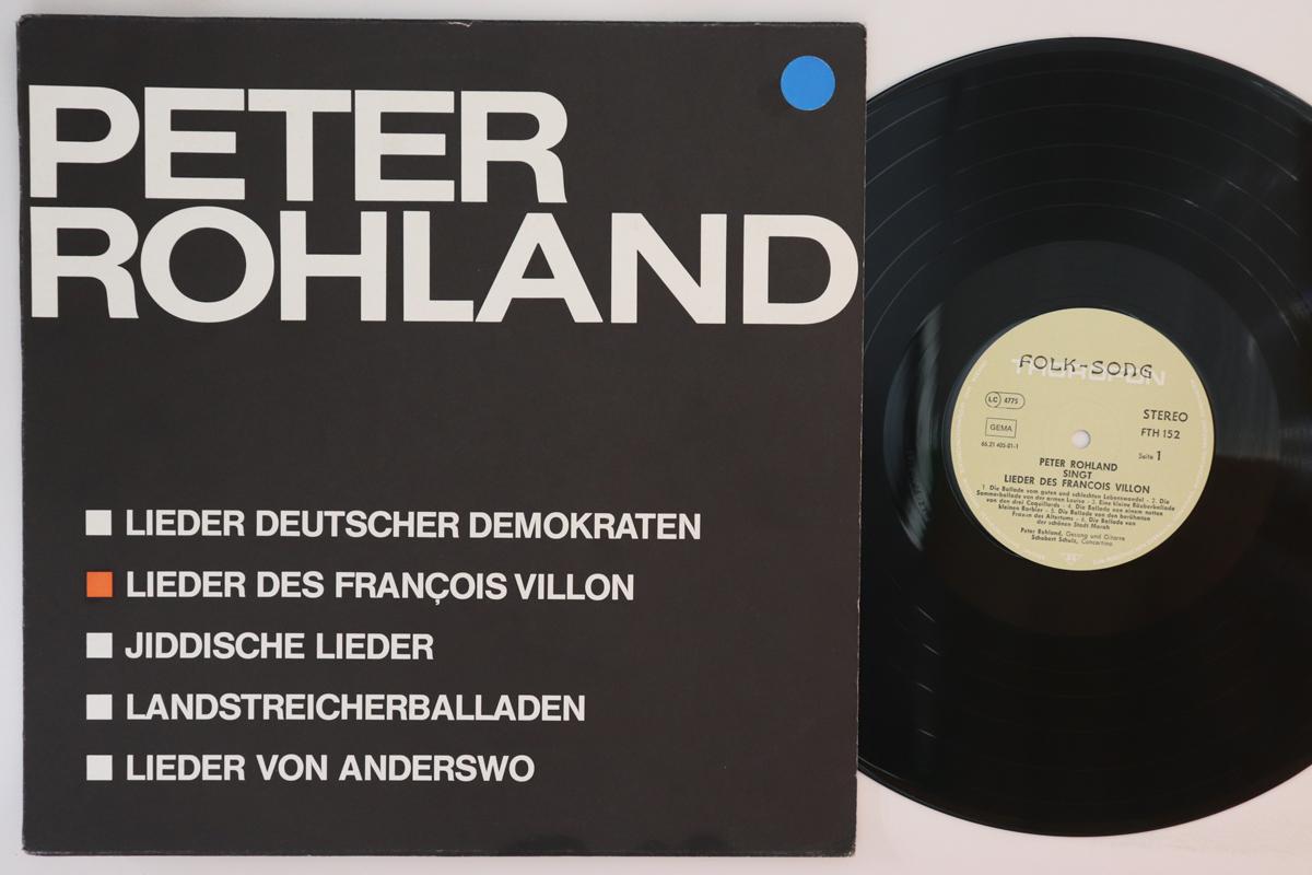 LP Record PETER ROHLAND Lieder Des Francois Villon FTH152 THOROFON FOLK Germany Folk Used
LP Record PETER ROHLAND Lieder Des Francois Villon FTH152 THOROFON FOLK Germany Folk Used