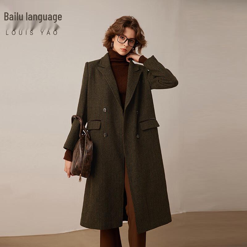 Bailuyu Women s Herringbone Lapel Wool Blend Long Coat L
Bailuyu Women s Herringbone Lapel Wool Blend Long Coat L
