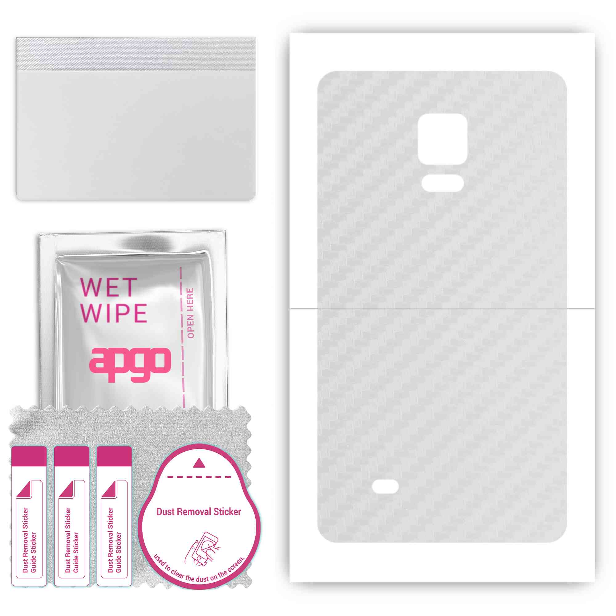 apgo Protective Skin Sticker for the back compatible with Samsung Galaxy Note 4 N910, Wrap Film, Foil, Vinyl - Pattern Transparent Carbon
apgo Protective Skin Sticker for the back compatible with Samsung Galaxy Note 4 N910, Wrap Film, Foil, Vinyl - Pattern Transparent Carbon