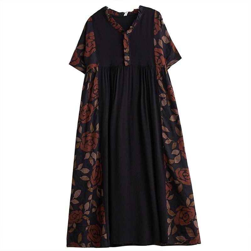 Новое хлопковое винтажное платье больших размеров с коротким рукавом для женщин, повседневное свободное длинное летнее платье
Новое хлопковое винтажное платье больших размеров с коротким рукавом для женщин, повседневное свободное длинное летнее платье