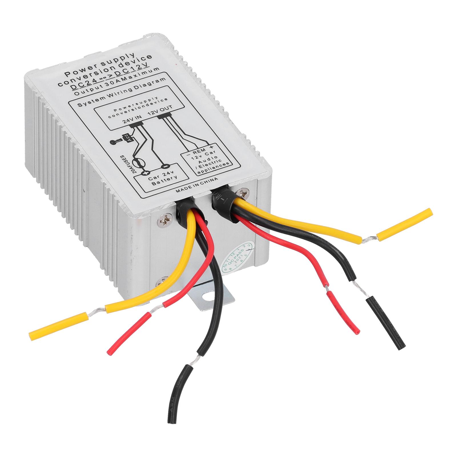 DC24V to 12V Power Voltage Converter 5A 60W Silver for Automotive Marine Solar Wind Energy
DC24V to 12V Power Voltage Converter 5A 60W Silver for Automotive Marine Solar Wind Energy