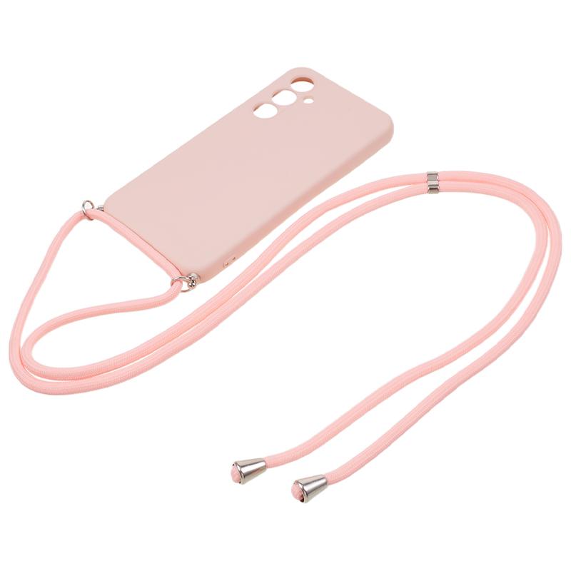 For Samsung Galaxy A14 5G/4G Case Fiber Lining Rubberized TPU Cover with Long Lanyard Pink
For Samsung Galaxy A14 5G/4G Case Fiber Lining Rubberized TPU Cover with Long Lanyard Pink