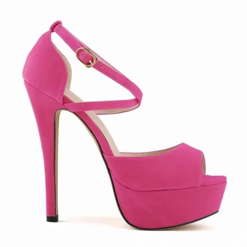 Women Pumps Stilettos Sexy 14cm Fashion Peep Toe High Heels Platform Ankle Strap Sandals Red Bridal Wedding Shoes Large Size 44 41
Women Pumps Stilettos Sexy 14cm Fashion Peep Toe High Heels Platform Ankle Strap Sandals Red Bridal Wedding Shoes Large Size 44 41