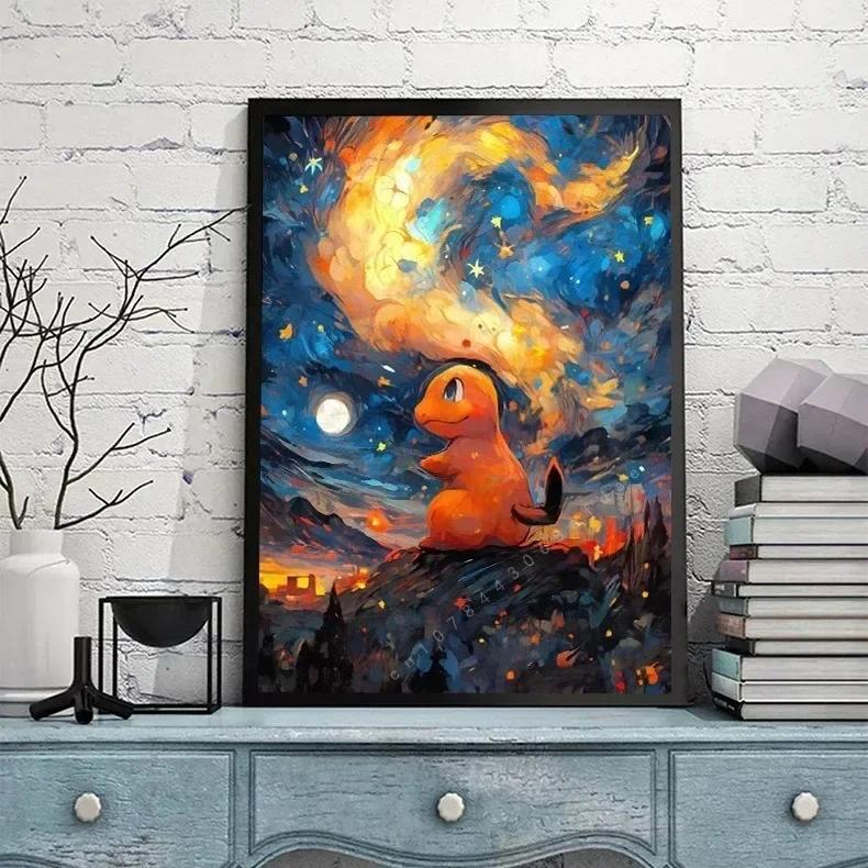 Van Gogh Starry Sky Anime Figures Pocket monster Pikachu Watercolor Painting Canvas Posters Prints Wall Art Picture Living Room 21X30CMNo Framed
Van Gogh Starry Sky Anime Figures Pocket monster Pikachu Watercolor Painting Canvas Posters Prints Wall Art Picture Living Room 21X30CMNo Framed
