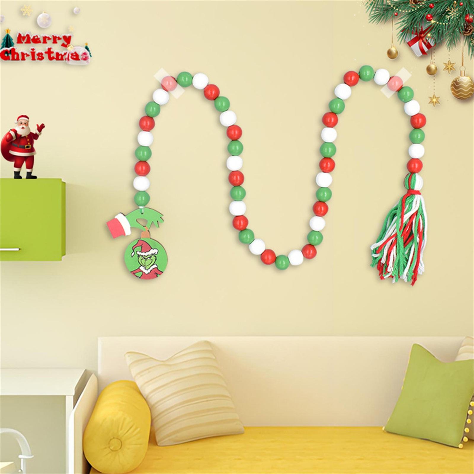 Christmas Tassel Beads Christmas Decoration Wooden Beads DIY Home Decoration Pendant One Size
Christmas Tassel Beads Christmas Decoration Wooden Beads DIY Home Decoration Pendant One Size